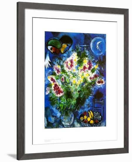 Still Life with Flowers-Marc Chagall-Framed Art Print