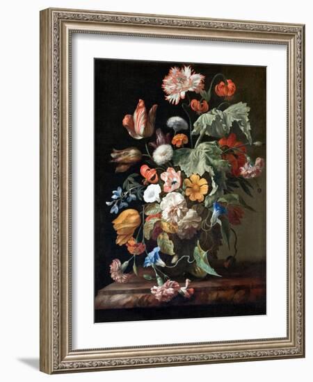 Still-Life with Flowers-Rachel Ruysch-Framed Premium Giclee Print