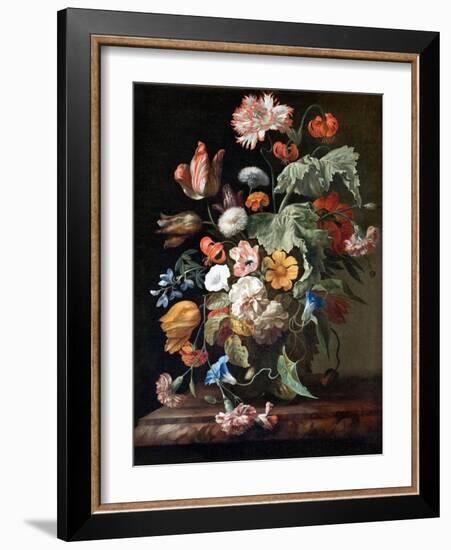 Still-Life with Flowers-Rachel Ruysch-Framed Premium Giclee Print