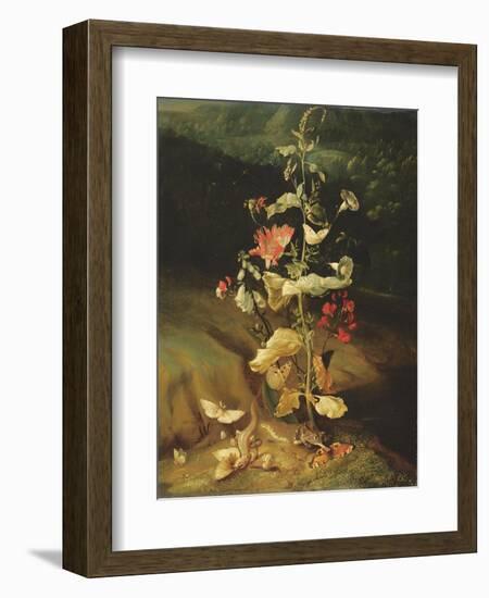 Still Life with Flowers-Otto Marseus Van Schrieck-Framed Premium Giclee Print