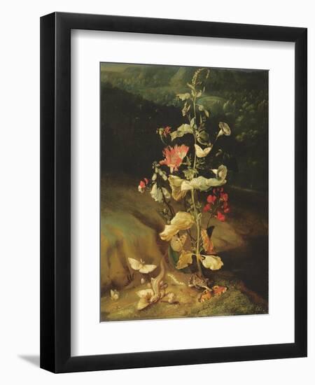 Still Life with Flowers-Otto Marseus Van Schrieck-Framed Premium Giclee Print