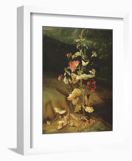 Still Life with Flowers-Otto Marseus Van Schrieck-Framed Premium Giclee Print
