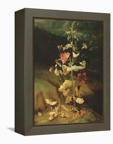 Still Life with Flowers-Otto Marseus Van Schrieck-Framed Premier Image Canvas