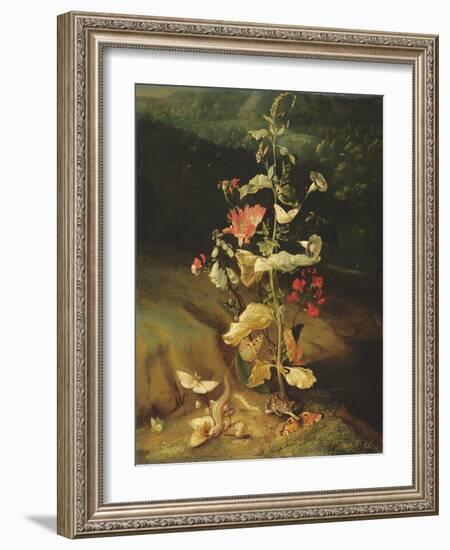 Still Life with Flowers-Otto Marseus Van Schrieck-Framed Giclee Print