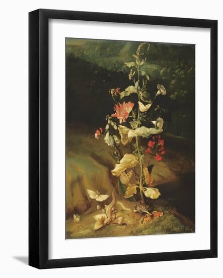 Still Life with Flowers-Otto Marseus Van Schrieck-Framed Giclee Print