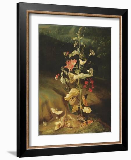 Still Life with Flowers-Otto Marseus Van Schrieck-Framed Giclee Print