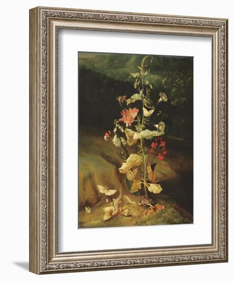 Still Life with Flowers-Otto Marseus Van Schrieck-Framed Giclee Print