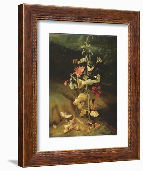 Still Life with Flowers-Otto Marseus Van Schrieck-Framed Giclee Print