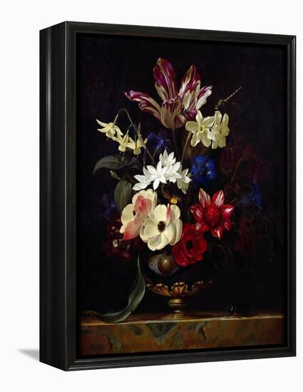 Still Life with Flowers-Willem van Aelst-Framed Premier Image Canvas