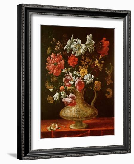 Still Life with Flowers-Thomas Hiepes-Framed Giclee Print