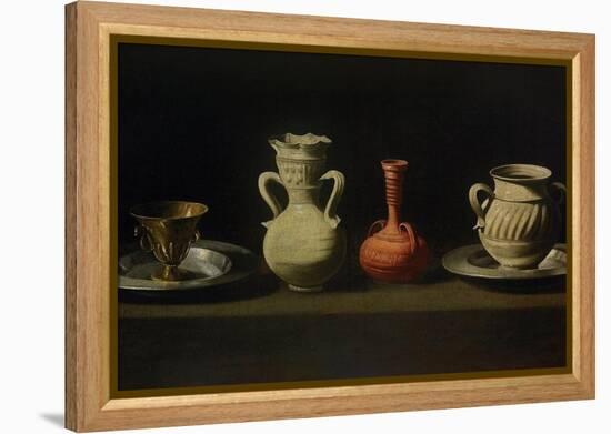 Still Life with Four Vessels-Francisco de Zurbarán-Framed Premier Image Canvas