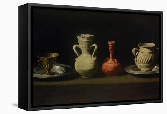 Still Life with Four Vessels-Francisco de Zurbarán-Framed Premier Image Canvas