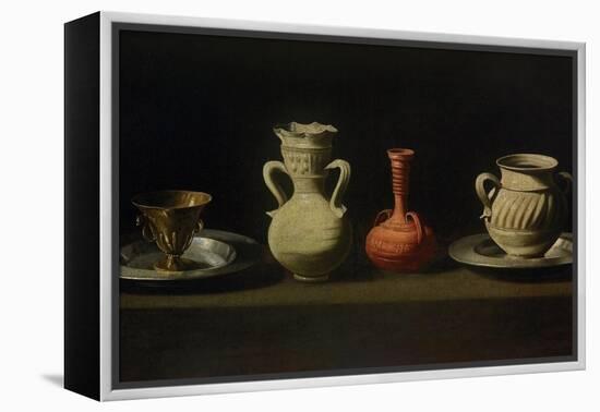 Still Life with Four Vessels-Francisco de Zurbarán-Framed Premier Image Canvas