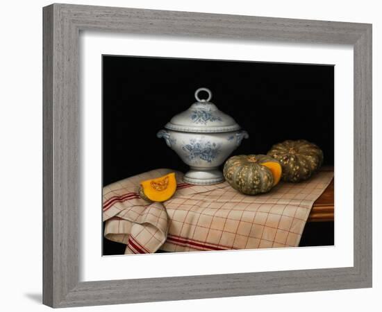 Still Life with French Tureen, 2020 (oil on linen)-Catherine Abel-Framed Giclee Print