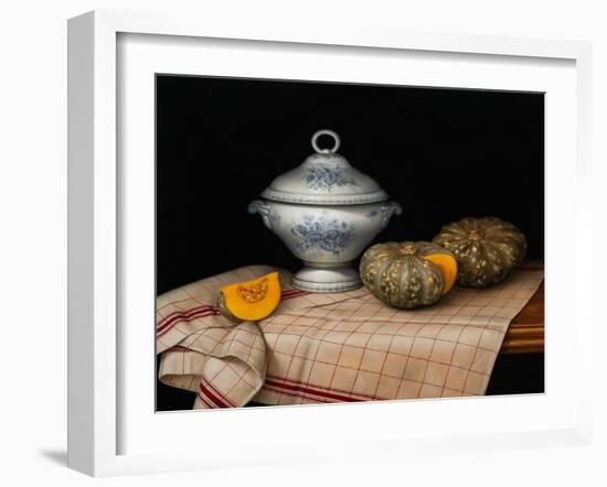 Still Life with French Tureen, 2020 (oil on linen)-Catherine Abel-Framed Giclee Print