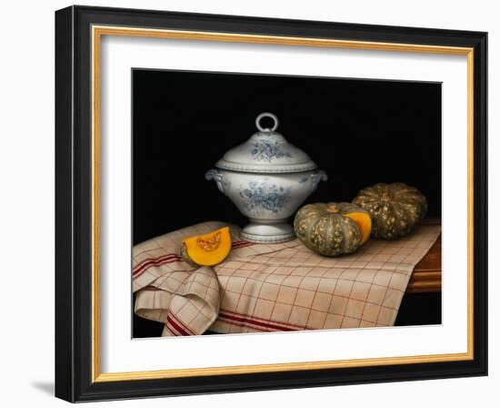 Still Life with French Tureen, 2020 (oil on linen)-Catherine Abel-Framed Giclee Print