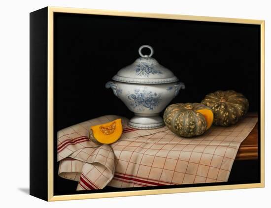 Still Life with French Tureen, 2020 (oil on linen)-Catherine Abel-Framed Premier Image Canvas