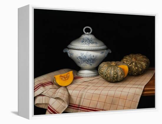 Still Life with French Tureen, 2020 (oil on linen)-Catherine Abel-Framed Premier Image Canvas