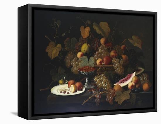 Still Life with Fruit, 1852-Severin Roesen-Framed Premier Image Canvas