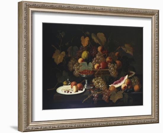 Still Life with Fruit, 1852-Severin Roesen-Framed Giclee Print