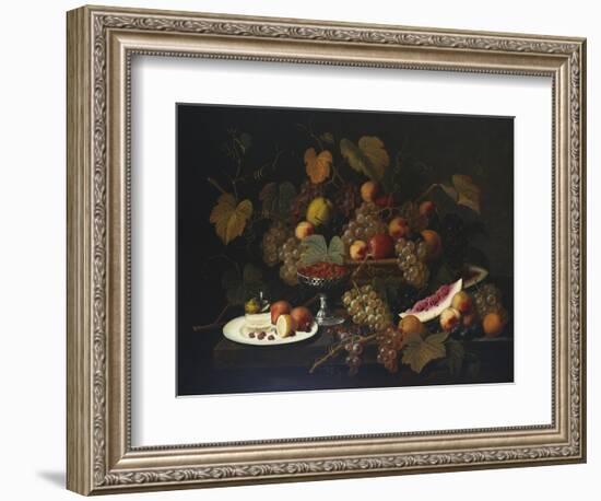 Still Life with Fruit, 1852-Severin Roesen-Framed Giclee Print