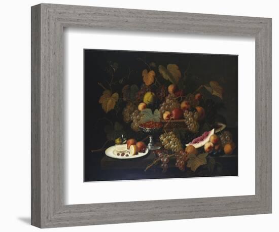 Still Life with Fruit, 1852-Severin Roesen-Framed Giclee Print