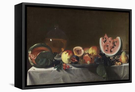 Still Life with Fruit and Carafe, C.1610/1620-null-Framed Premier Image Canvas