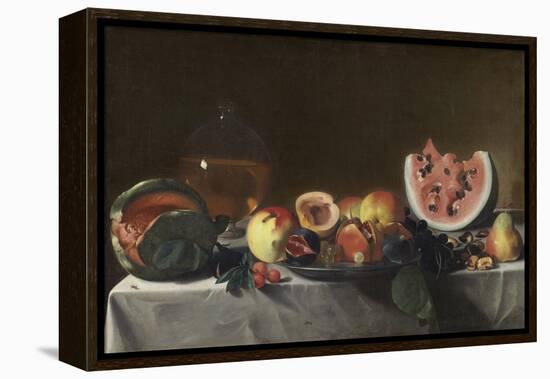 Still Life with Fruit and Carafe, C.1610/1620-null-Framed Premier Image Canvas