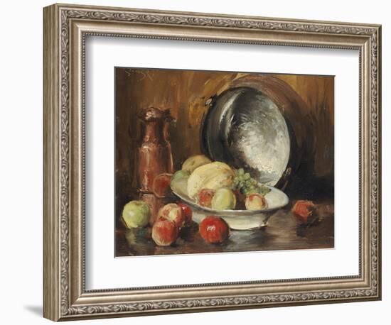 Still Life with Fruit and Copper Pot-William Merritt Chase-Framed Giclee Print