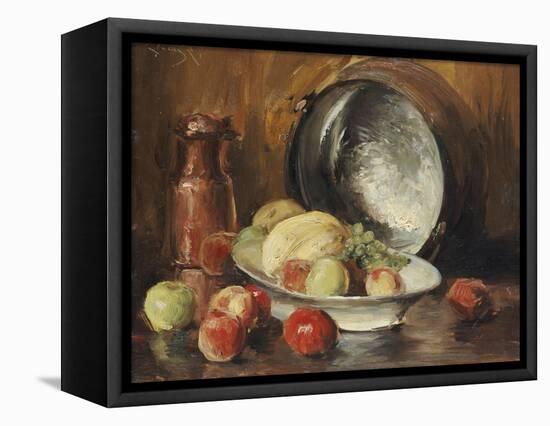 Still Life with Fruit and Copper Pot-William Merritt Chase-Framed Premier Image Canvas