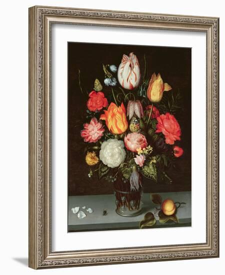 Still Life with Fruit and Flowers-Ambrosius The Elder Bosschaert-Framed Giclee Print