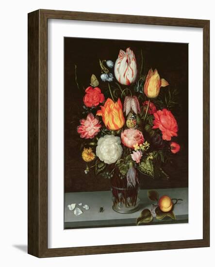 Still Life with Fruit and Flowers-Ambrosius The Elder Bosschaert-Framed Giclee Print