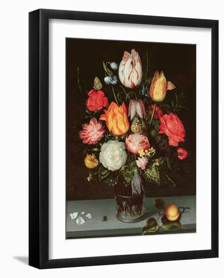 Still Life with Fruit and Flowers-Ambrosius The Elder Bosschaert-Framed Giclee Print