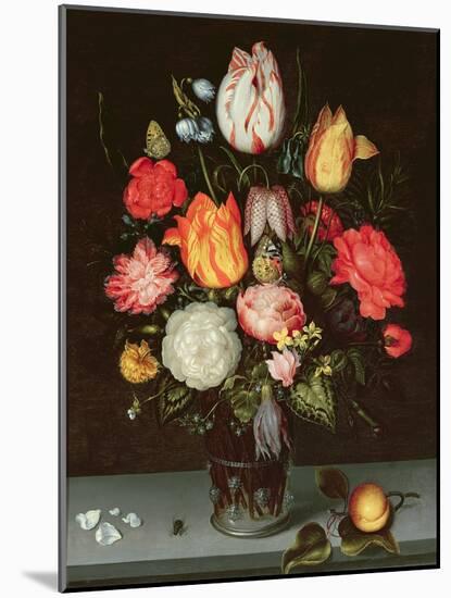 Still Life with Fruit and Flowers-Ambrosius The Elder Bosschaert-Mounted Giclee Print