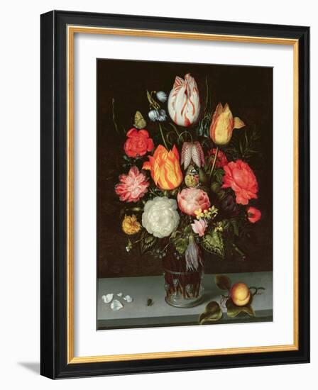 Still Life with Fruit and Flowers-Ambrosius The Elder Bosschaert-Framed Giclee Print