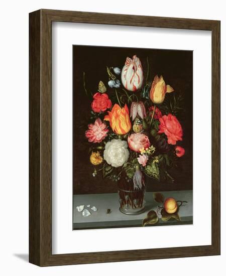 Still Life with Fruit and Flowers-Ambrosius The Elder Bosschaert-Framed Giclee Print