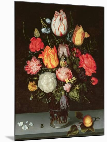 Still Life with Fruit and Flowers-Ambrosius The Elder Bosschaert-Mounted Giclee Print