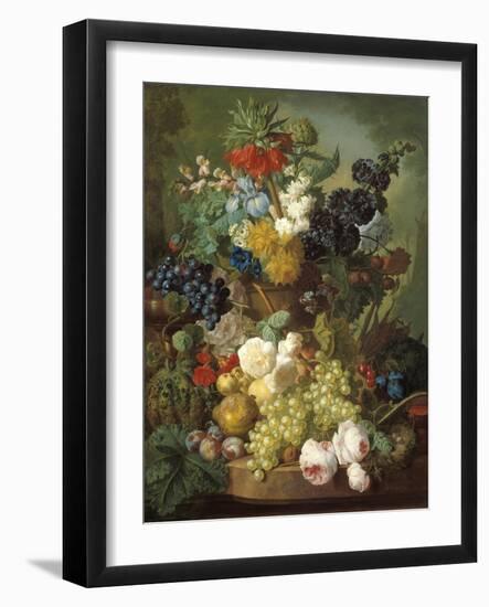 Still Life with Fruit and Flowers-Jan van Os-Framed Giclee Print