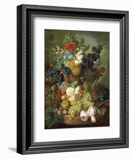 Still Life with Fruit and Flowers-Jan van Os-Framed Giclee Print