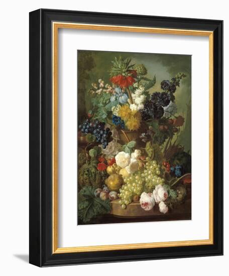 Still Life with Fruit and Flowers-Jan van Os-Framed Giclee Print