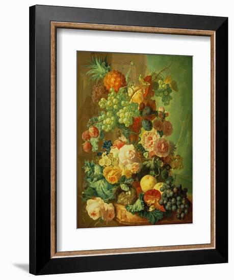 Still Life with Fruit and Flowers-Jan van Os-Framed Giclee Print