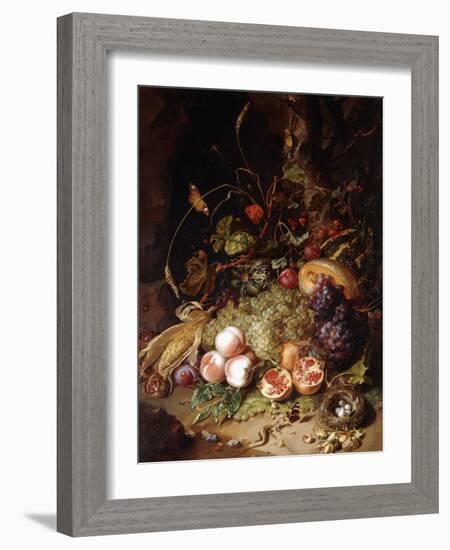 Still-Life with Fruit and Insects-Rachel Ruysch-Framed Giclee Print