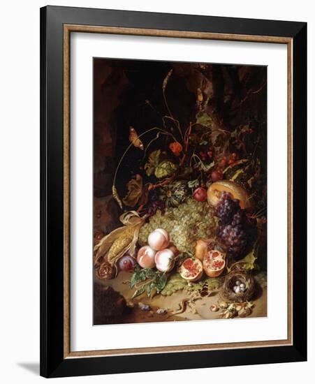 Still-Life with Fruit and Insects-Rachel Ruysch-Framed Giclee Print