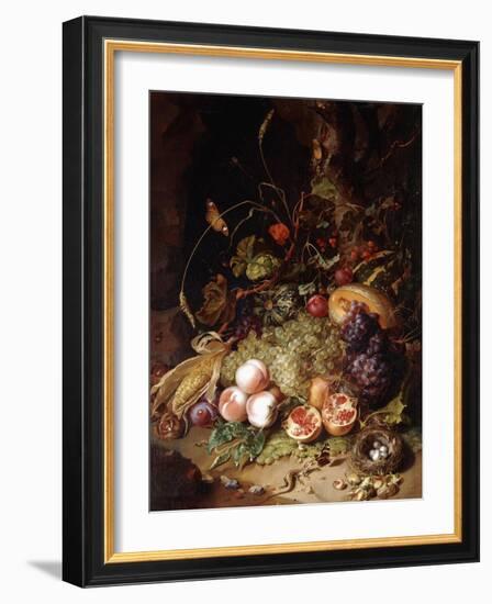 Still-Life with Fruit and Insects-Rachel Ruysch-Framed Giclee Print