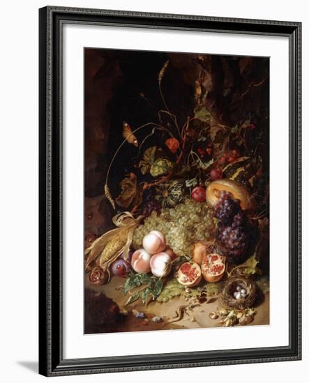 Still-Life with Fruit and Insects-Rachel Ruysch-Framed Giclee Print