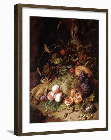 Still-Life with Fruit and Insects-Rachel Ruysch-Framed Giclee Print