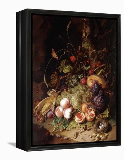 Still-life with Fruit and Insects-Rachel Ruysch-Framed Premier Image Canvas