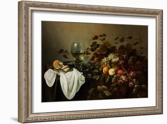 Still Life with Fruit and Roemer-Pieter Claesz-Framed Premium Giclee Print