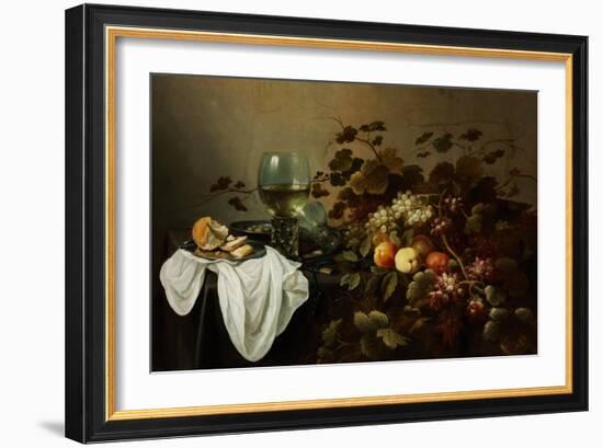 Still Life with Fruit and Roemer-Pieter Claesz-Framed Premium Giclee Print