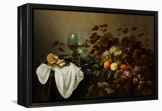 Still Life with Fruit and Roemer-Pieter Claesz-Framed Premier Image Canvas